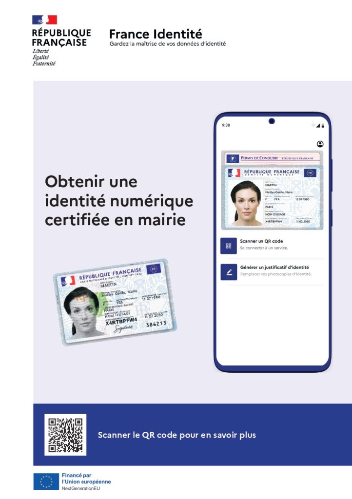Flyer Identité numerique certifiée France Identité